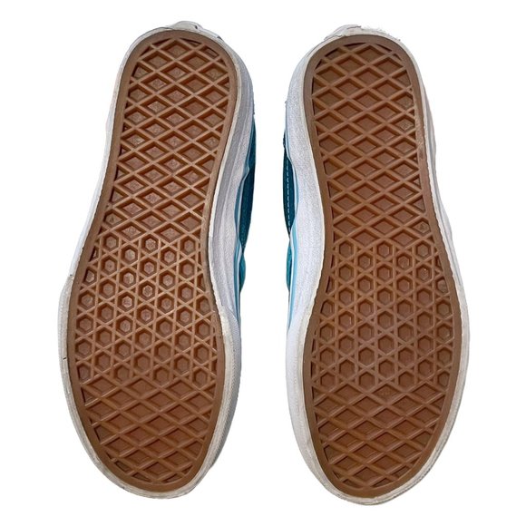 Vans Girls' Classic Blue Glitter Slip-On | Pink Sequin Seashell Patch | EUC - Picture 6 of 10